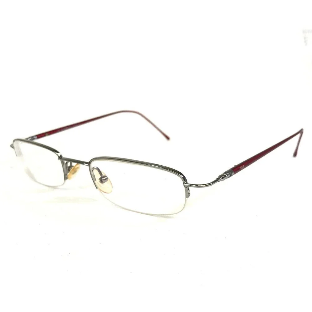 Emporio Armani Petite Eyeglasses Frames EA0023/N 9P2 Red Silver Oval 46-20-135